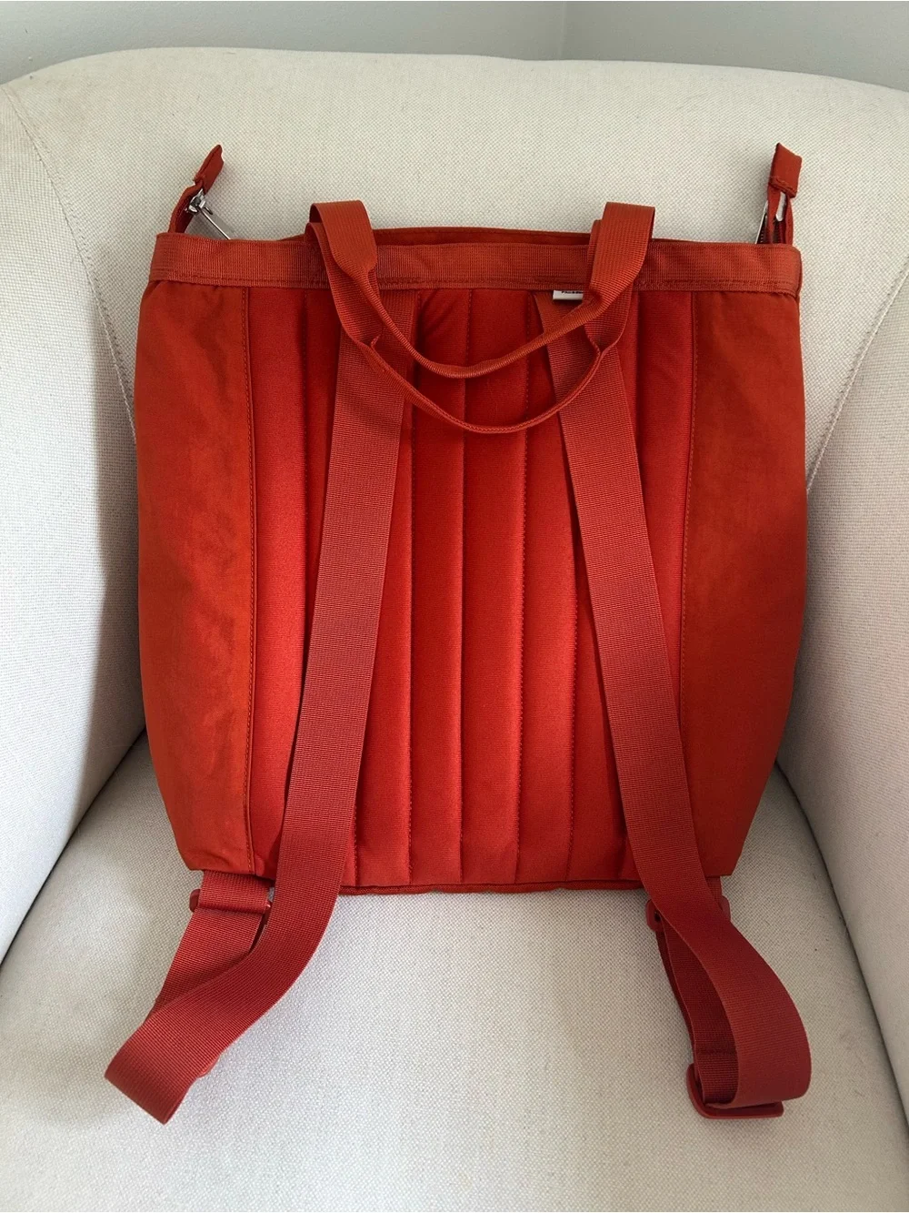The North Face Burnt Orange Canvas Backpack Tote